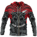 New Zealand Maori Zip Hoodie, Warriors Rugby Full Zip Hoodie