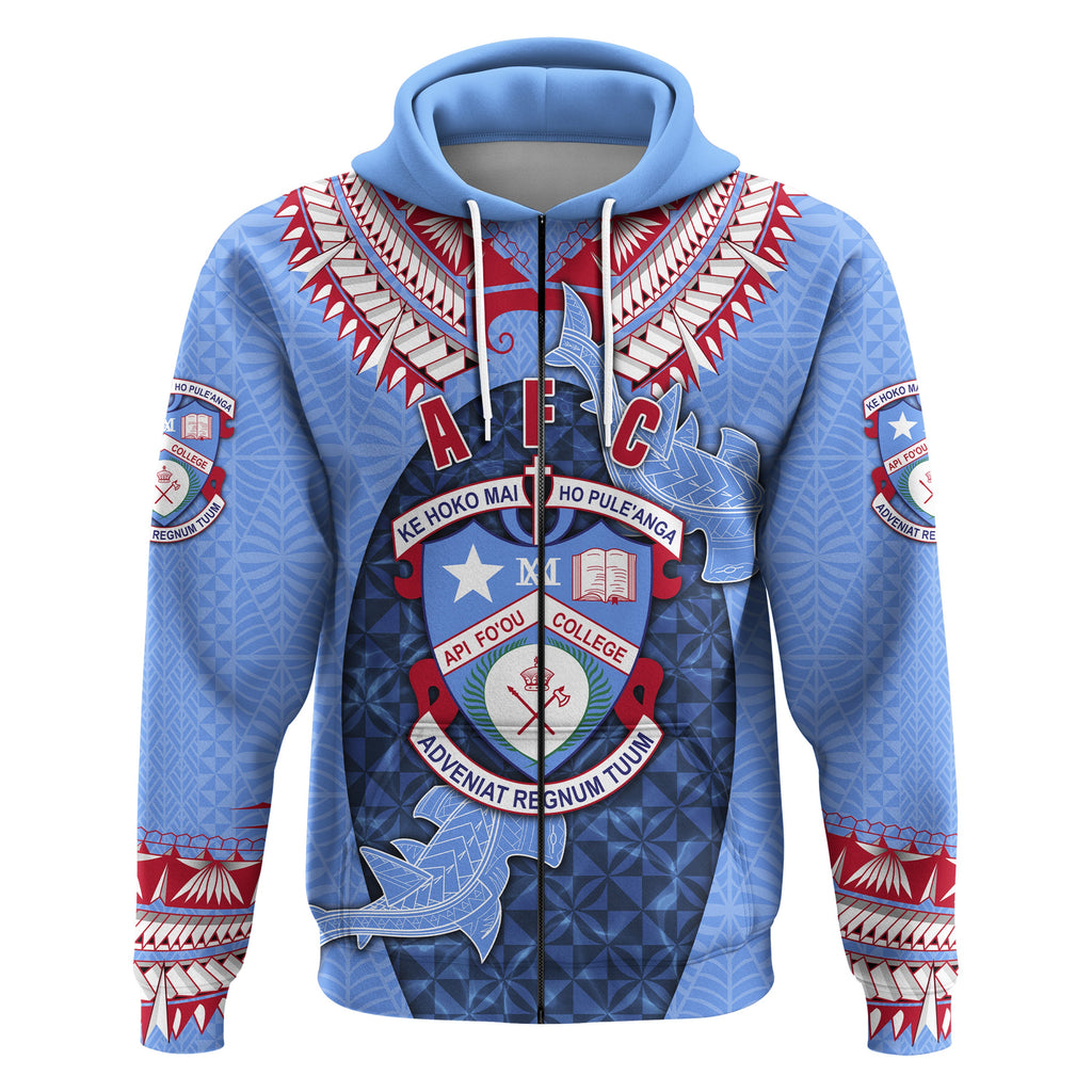 Custom Tonga Apifoou College Zip Hoodie Special Style LT16