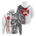 Custom Wallis and Futuna Zip Hoodie Polynesian Sport Style LT16